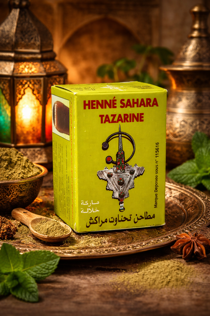 Henne sahara tazarine vert (cheveux) - 100% naturel